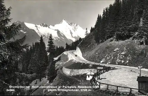 Heiligenblut Kaernten Grossglockner Hochalpenstrasse Parkplatz Rossbach Hohe Tauern Kat. Heiligenblut