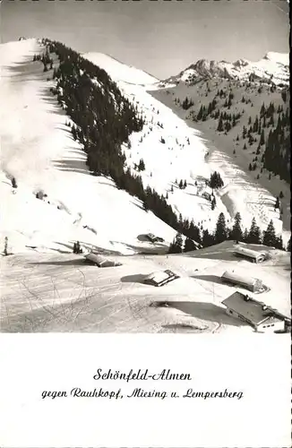 Zell Ziller Tirol Schoenfeld Almen Blick gegen Rauhkopf Miesing und Lempersberg Kat. Zell am Ziller