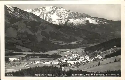 Mariazell Steiermark Panorama mit Oetscher Ybbstaler Alpen Kat. Mariazell