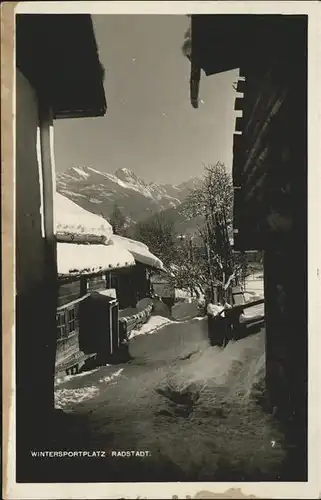 Radstadt Partie im Dorf Wintersportplatz Radstaetter Tauern Kat. Radstadt