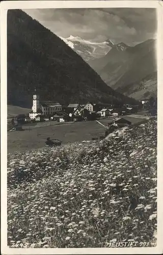 kk15775 Neustift Stubaital Tirol Panorama im Fruehling Kategorie. Neustift im Stubaital Alte Ansichtskarten