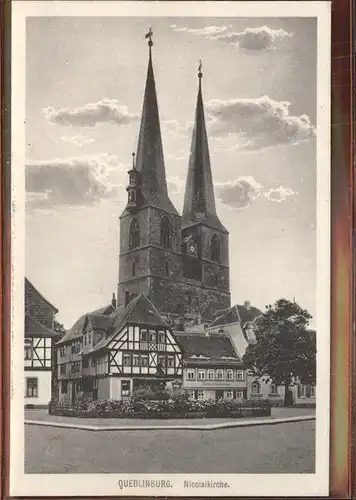 Quedlinburg Harz Sachsen Anhalt Nicolaikirche Kat. Quedlinburg