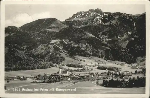 Aschau Chiemgau mit Kampenwand Kat. Aschau i.Chiemgau