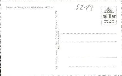 Aschau Chiemgau mit Kampenwand Kat. Aschau i.Chiemgau