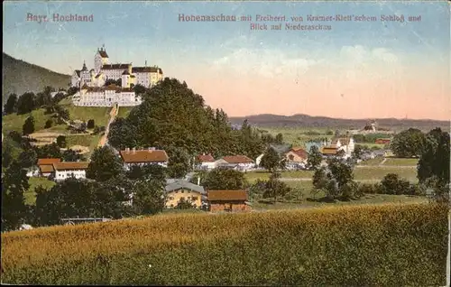 Aschau Chiemgau Hohenaschau Kramer Klettschem Schloss Niederaschau Kat. Aschau i.Chiemgau