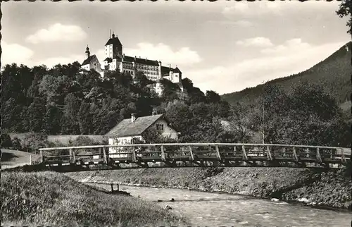 Aschau Chiemgau Burg Hohenaschau Bruecke Kat. Aschau i.Chiemgau