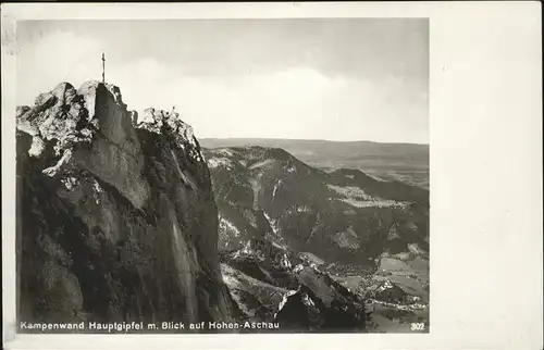 Kampenwand Chiemgau Gipfelkreuz Hohenaschau Kat. Aschau i.Chiemgau