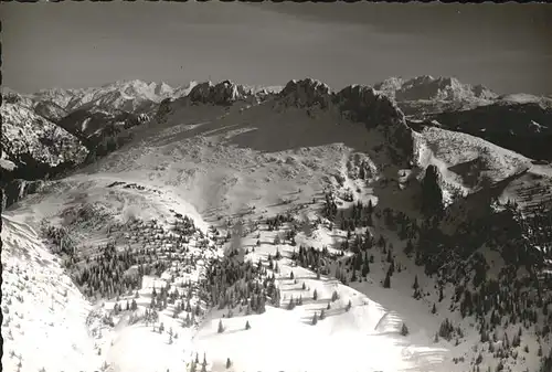 Aschau Chiemgau Fliegeraufnahme im Schnee Kat. Aschau i.Chiemgau