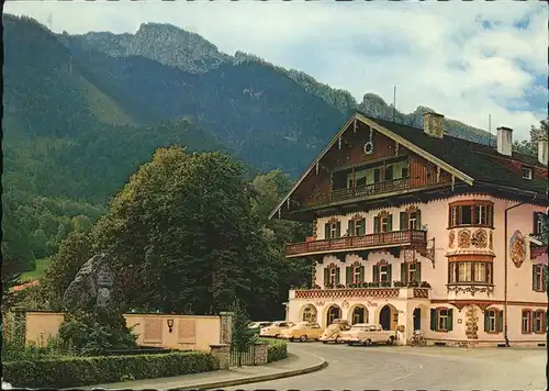 Aschau Chiemgau Hotel zur Burg Hohenaschau Autos Kat. Aschau i.Chiemgau