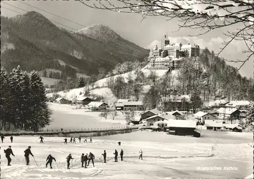 Aschau Chiemgau im Schnee Ski Kat. Aschau i.Chiemgau