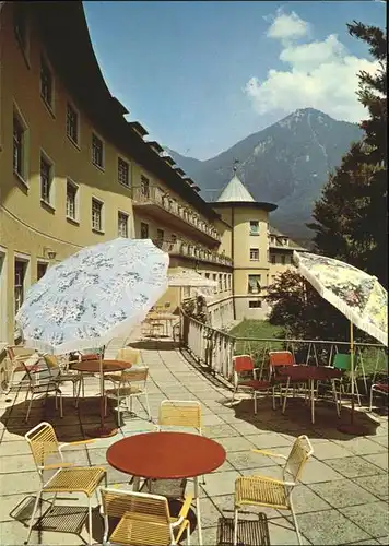 Marquartstein Kneippsanatorium Chiemgau Terrasse Kat. Marquartstein