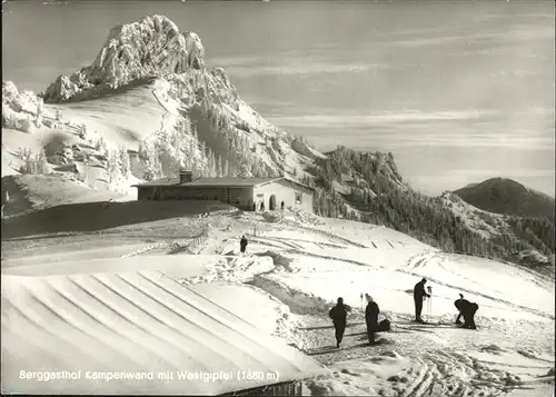 Kampenwand Chiemgau Berggasthof im Schnee Ski  Kat. Aschau i.Chiemgau