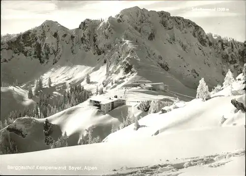 Kampenwand Chiemgau Berggasthof Kampenwand im Schnee Kat. Aschau i.Chiemgau