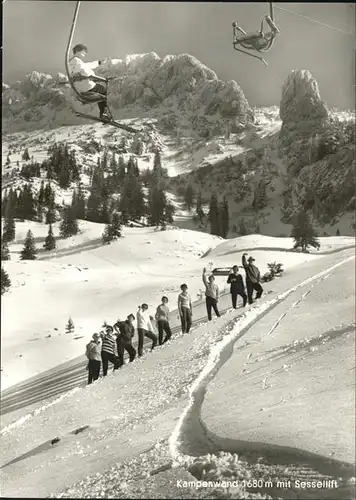 Kampenwand Chiemgau Rossleiten Sessellift Ski Kat. Aschau i.Chiemgau