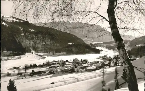 Sachrang Chiemgau im Schnee Kat. Aschau i.Chiemgau