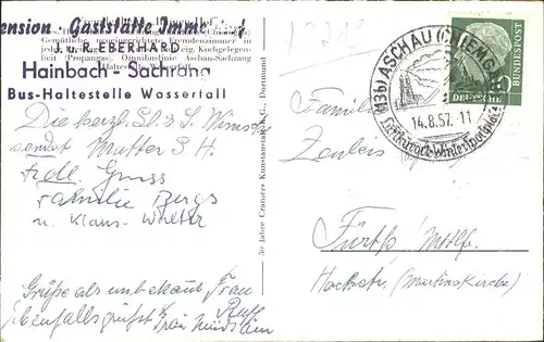 Sachrang Chiemgau Fremdenheim Immen Hof Kat. Aschau i.Chiemgau