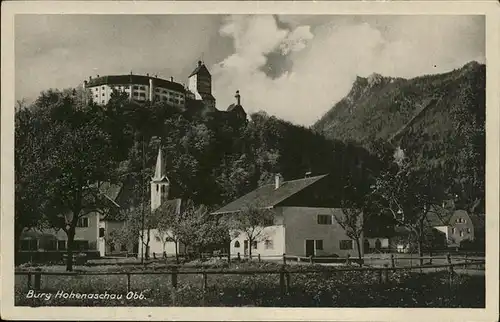 Aschau Chiemgau Burg Hohenaschau Hotel Post Franz Frohnwieser Kat. Aschau i.Chiemgau