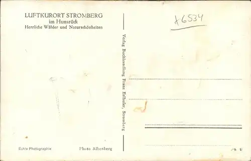 Stromberg Hunsrueck Kurhaus Kat. Stromberg