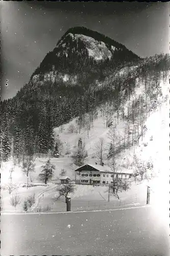 Sachrang Chiemgau Hainbach Immenhof im Schnee Kat. Aschau i.Chiemgau