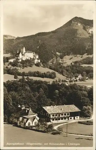 Aschau Chiemgau Hohenaschau Alpengasthof Hoegermuehle Kat. Aschau i.Chiemgau