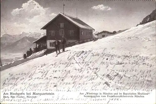 Marquartstein Hochgern im Winter Kat. Marquartstein