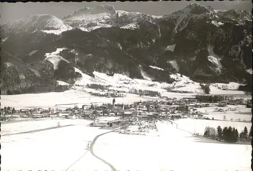 Aschau Chiemgau Fliegeraufnahme im Schnee Kat. Aschau i.Chiemgau