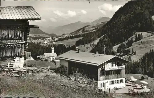 Hirschegg Kleinwalsertal Vorarlberg Erholungsheim Berghalde Kat. Mittelberg