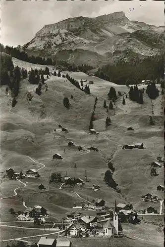 Hirschegg Kleinwalsertal Vorarlberg Ortsansicht mit Hoch Ifen Kat. Mittelberg