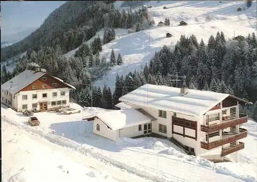 Hirschegg Kleinwalsertal Vorarlberg Gasthof Hirsch mit Gaestehaus Kat. Mittelberg