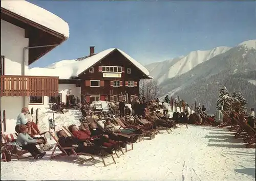 Hirschegg Kleinwalsertal Vorarlberg Hotel Gasthof Schoentalhof Kat. Mittelberg