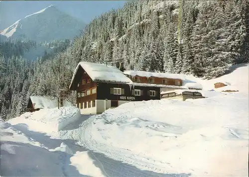 Hirschegg Kleinwalsertal Vorarlberg Gaestehaus Kueren Kat. Mittelberg