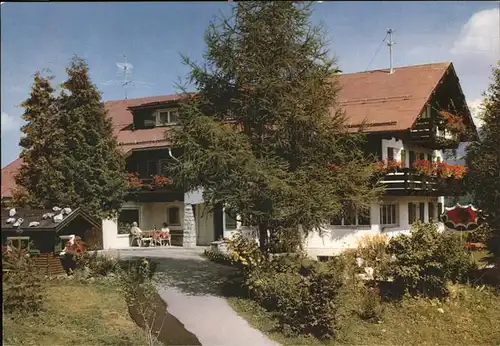 Hirschegg Kleinwalsertal Vorarlberg Gasthaus Hochblick Kat. Mittelberg