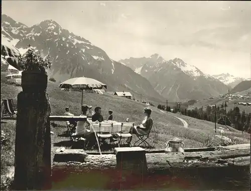 Hirschegg Kleinwalsertal Vorarlberg Partie am Tiroler Hof Kat. Mittelberg