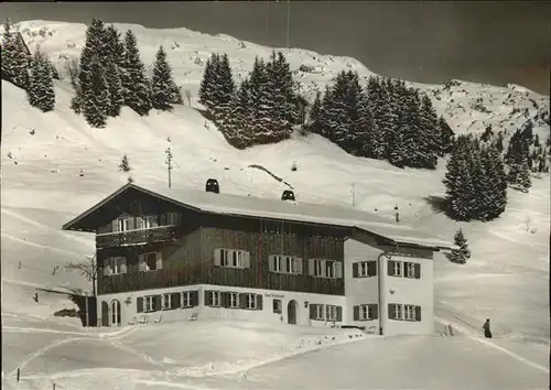 Hirschegg Kleinwalsertal Vorarlberg Erholungsheim Berghalde Kat. Mittelberg