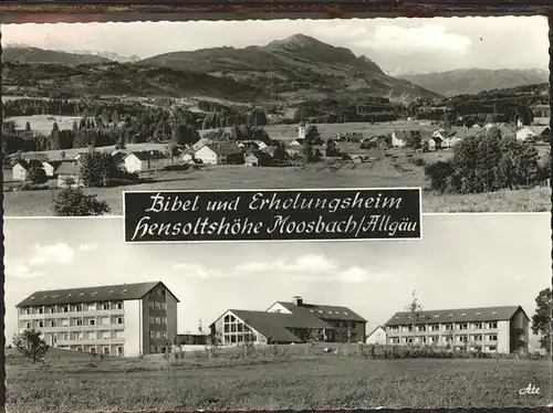Moosbach Kempten Bibel und Erholungsheim Hensoltshoehe Kat. Sulzberg