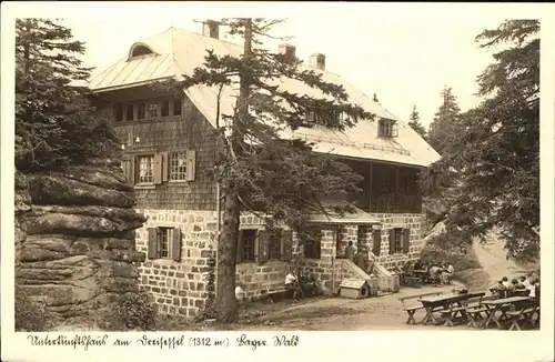 Dreisesselberg Unterkunftshaus am Dreisessel Lager Wald Kat. Freyung