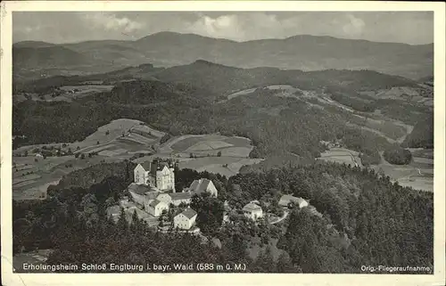 Englburg Niederbayern Schloss Englburg Fliegeraufnahme Kat. Tittling