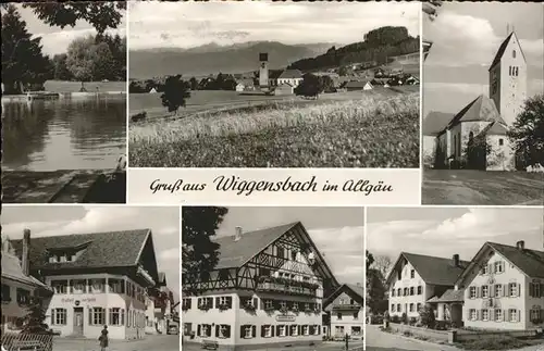 Wiggensbach Ortsansicht mit Teilansichten Kat. Wiggensbach