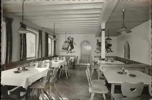 Wengen Kempten Allgaeu Gasthaus Engel Gastraum Kat. Weitnau