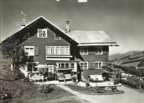 Hirschegg Kleinwalsertal Vorarlberg Gaestehaus Talblick Kat. Mittelberg