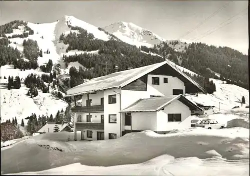 Hirschegg Kleinwalsertal Vorarlberg Gaestehaus Breuer Kat. Mittelberg