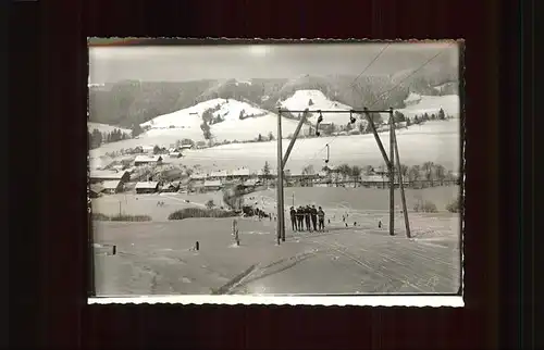 Wengen Kempten Allgaeu Panorama mit Skilift Kat. Weitnau