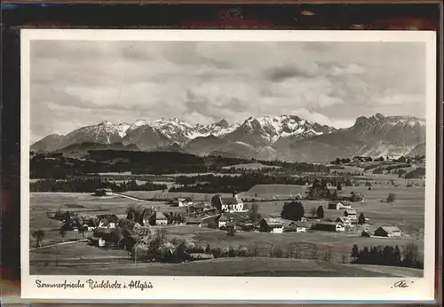 Rueckholz Ortsansicht mit Alpenpanorama Kat. Rueckholz