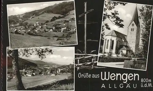 Wengen Kempten Allgaeu Teilansichten Kirche Kat. Weitnau