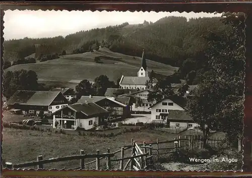 Wengen Kempten Allgaeu Blick auf den Ort Kat. Weitnau