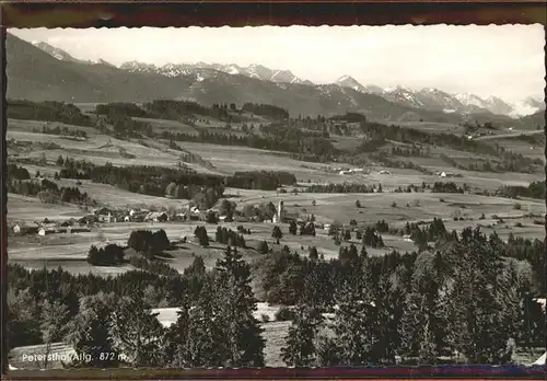 Petersthal Allgaeu Ortsansicht mit Alpenpanorama Kat. Oy Mittelberg