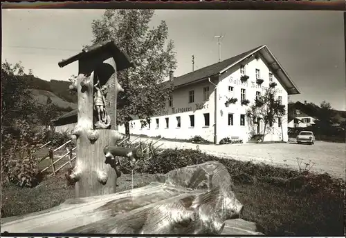 Wengen Kempten Allgaeu Gasthof Metzgerei Adler Brunnen Kat. Weitnau