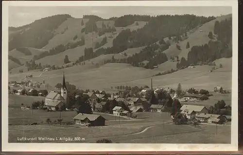 Weitnau Ortsansicht mit Sonneck Kat. Weitnau