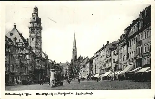 Altenburg Thueringen Marktplatz Rathaus Bruederstrasse / Altenburg /Altenburger Land LKR