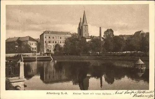 Altenburg Thueringen Kleiner Teich rote Spitzen / Altenburg /Altenburger Land LKR